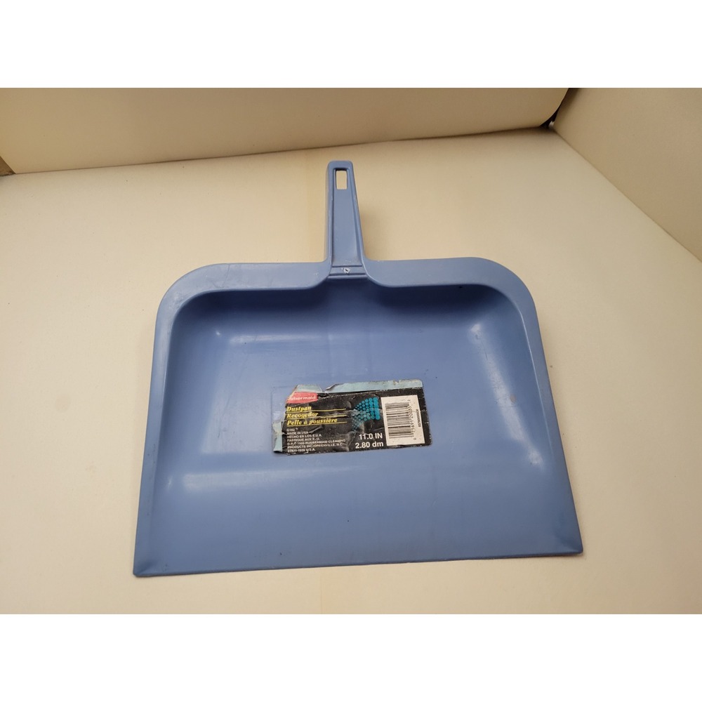Vintage Rubbermaid Dust Pan Blue 2000s Household Cleaning Tool Sturdy Gadget